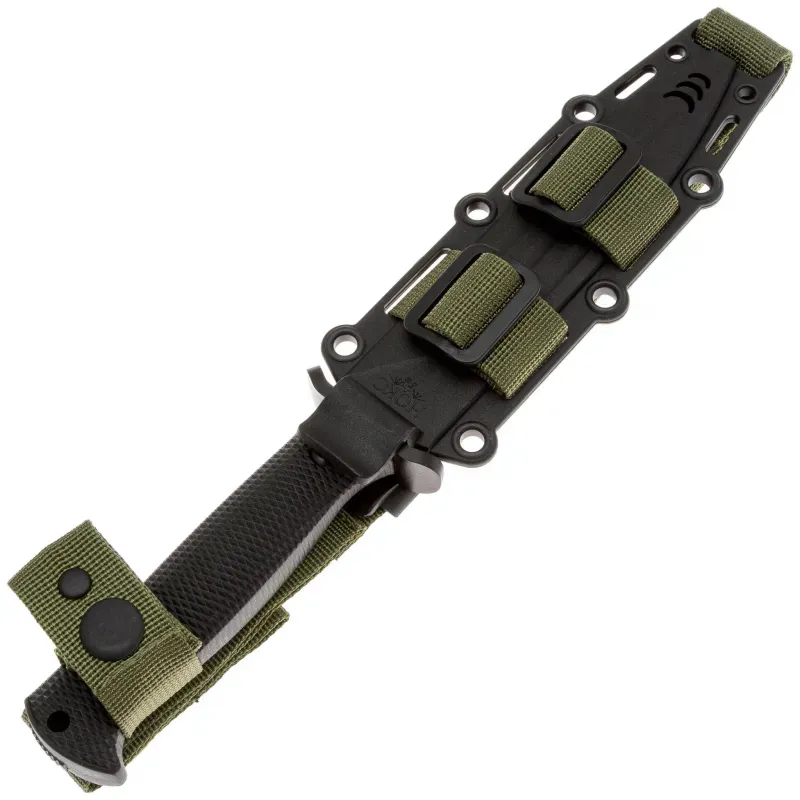 Туристический нож НОКС Кром Blackwash сталь AUS-8, рукоять черная резина