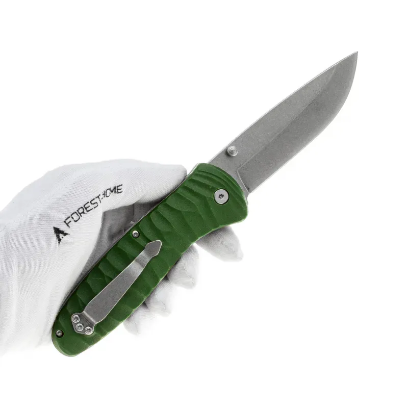 Складной нож Ganzo G6252 cталь 440, рукоять Green FRN
