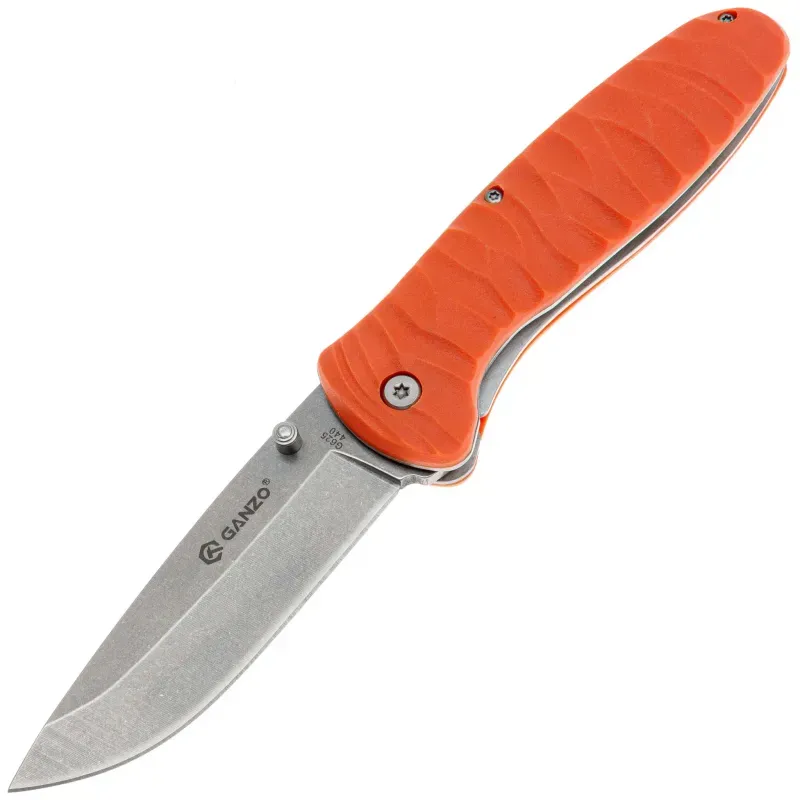 Складной нож Ganzo G6252 cталь 440, рукоять Orange FRN
