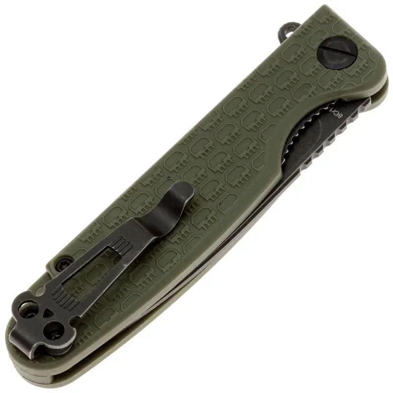 Складной нож Daggerr Dopey DL blackwash сталь 8Cr14MoV, рукоять Olive FRN