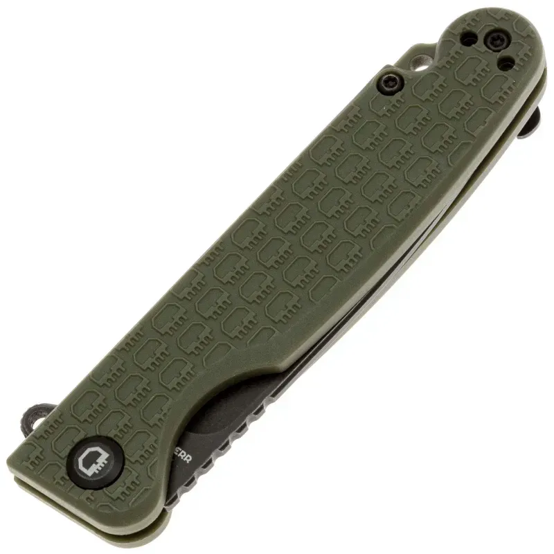 Складной нож Daggerr Dopey DL blackwash сталь 8Cr14MoV, рукоять Olive FRN