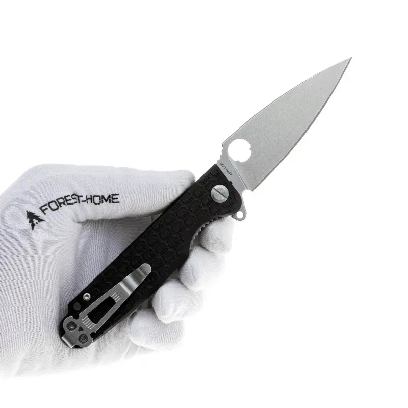 Складной нож Daggerr Piranha DL stonewash сталь 8Cr14MoV, рукоять Black FRN