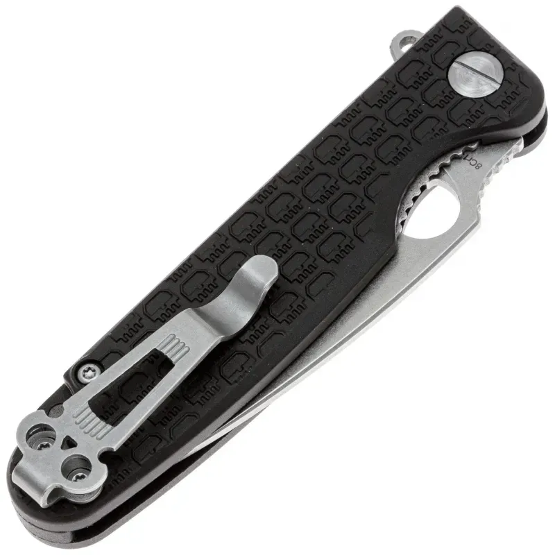 Складной нож Daggerr Piranha DL stonewash сталь 8Cr14MoV, рукоять Black FRN