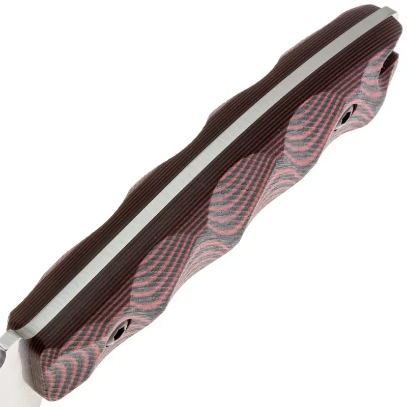Тактический нож Kizlyar Supreme Severus сталь VG-10 Cryo Stonewash, рукоять Black/Red G10
