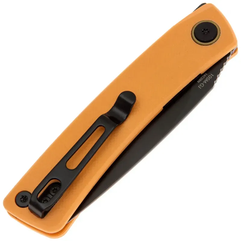 Складной нож SRM Air black сталь 14C28N, рукоять Orange G10