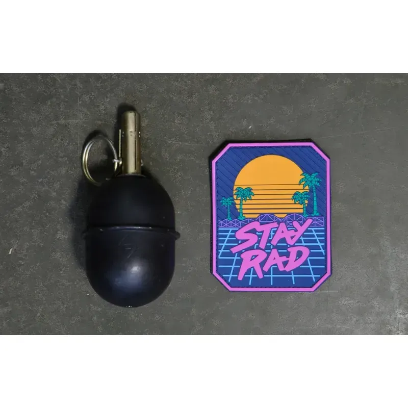 Нашивка, патч "Stay Rad" ПВХ тактическая с липучкой.