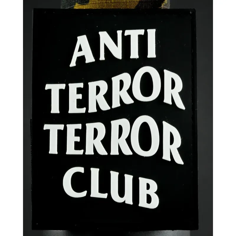 Нашивка, патч "Антитеррор клуб" ПВХ тактическая с липучкой.