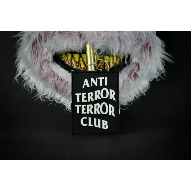 Нашивка, патч "Антитеррор клуб" ПВХ тактическая с липучкой.