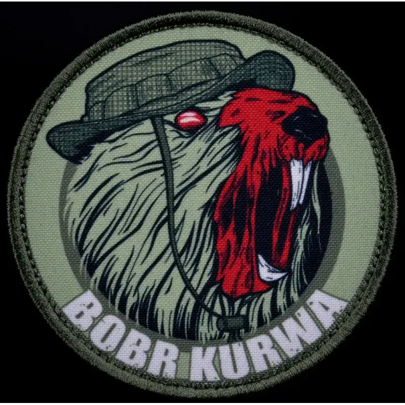 Нашивка, патч "Бобр" тактическая с липучкой.
