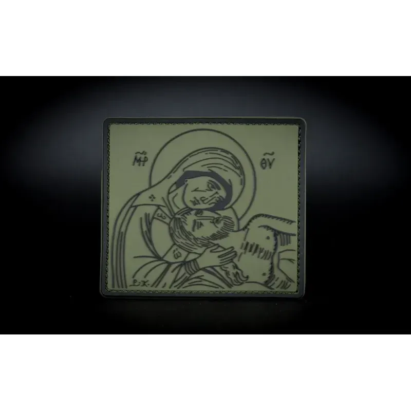 Нашивка, патч "Плач Богородицы" ПВХ тактическая с липучкой.