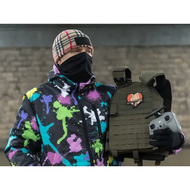 Нашивка, патч "Валентинка, Back" ПВХ тактическая с липучкой.