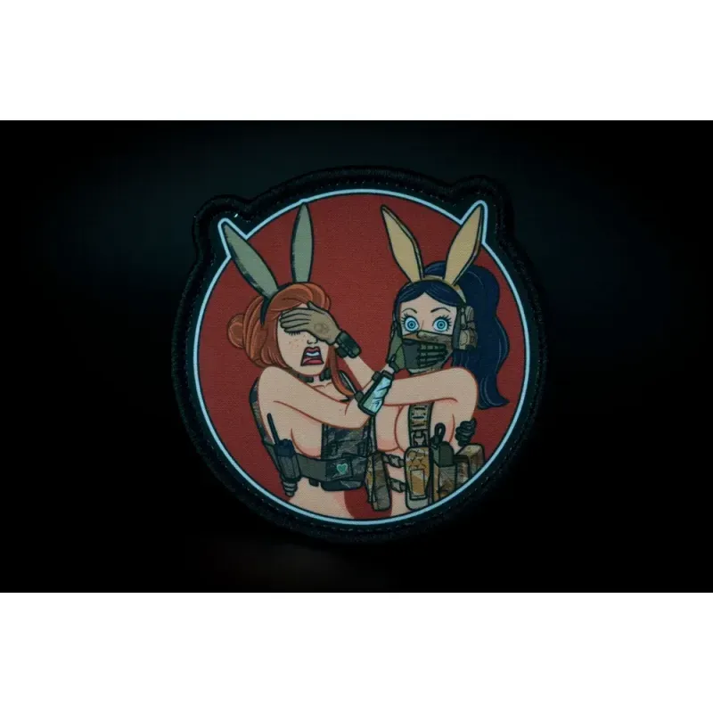 Нашивка, патч "Не вижу зла, не говорю о зле" тактическая с липучкой 