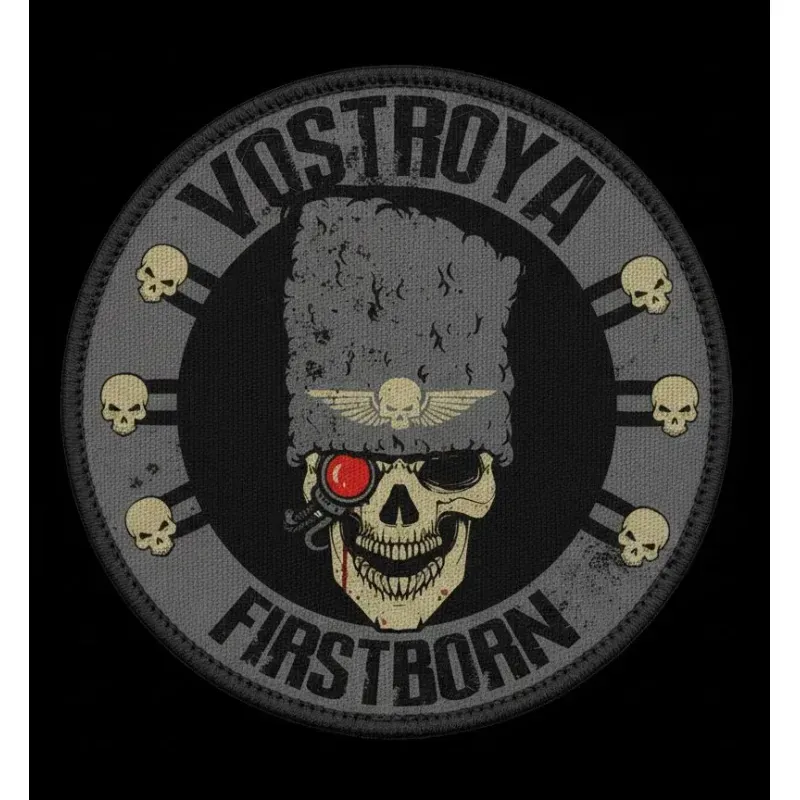 Нашивка, патч "Сыны Вострои, Vostroya Firstborn " тактическая с липучкой 