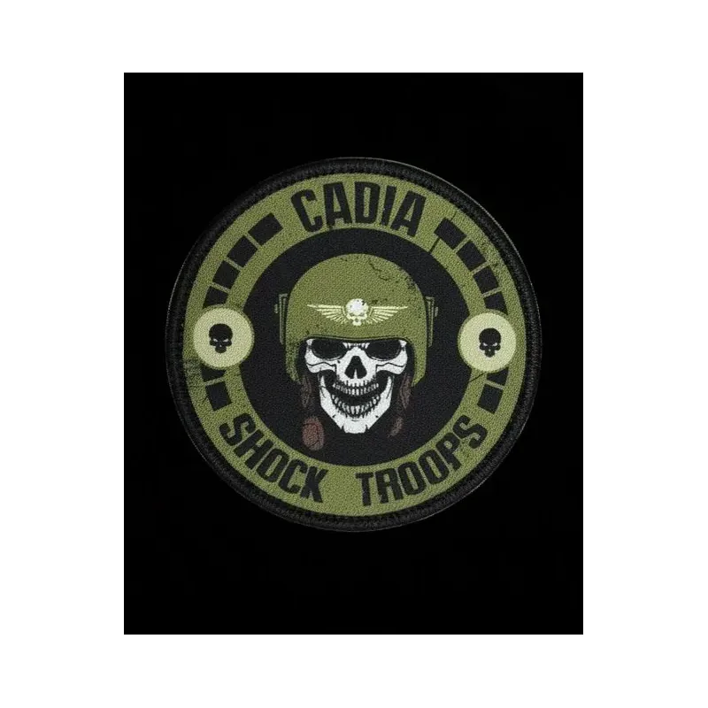 Нашивка, патч "Кадианские штурмовые войска, Cadia Shock Troops" тактическая с липучкой 