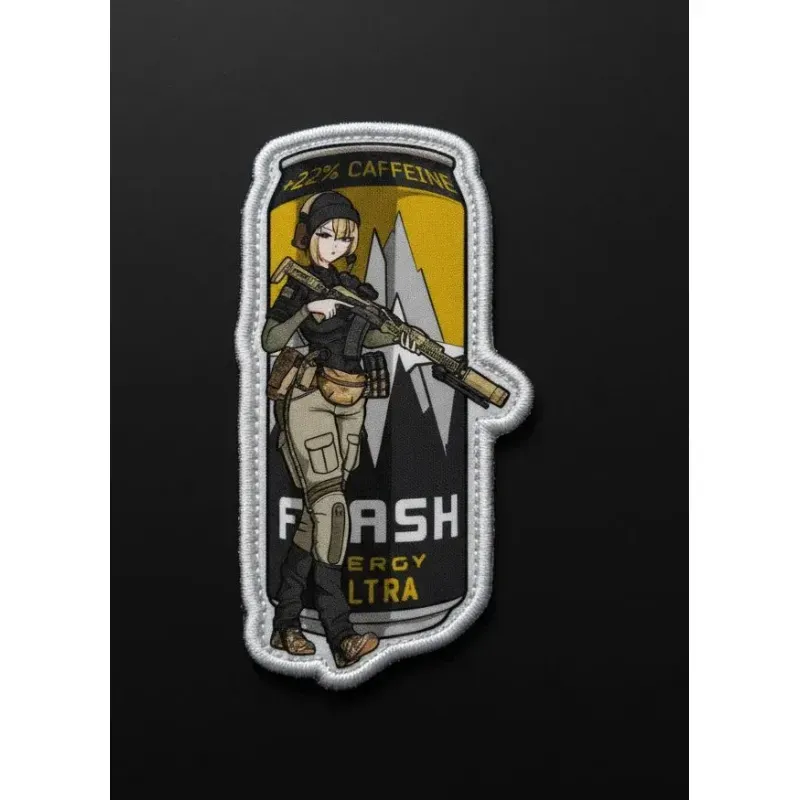 Нашивка, патч "ENERGY ТЯН, FLASH" тактическая с липучкой 