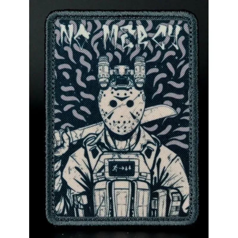 Нашивка, патч "No Mearcy" тактическая с липучкой 