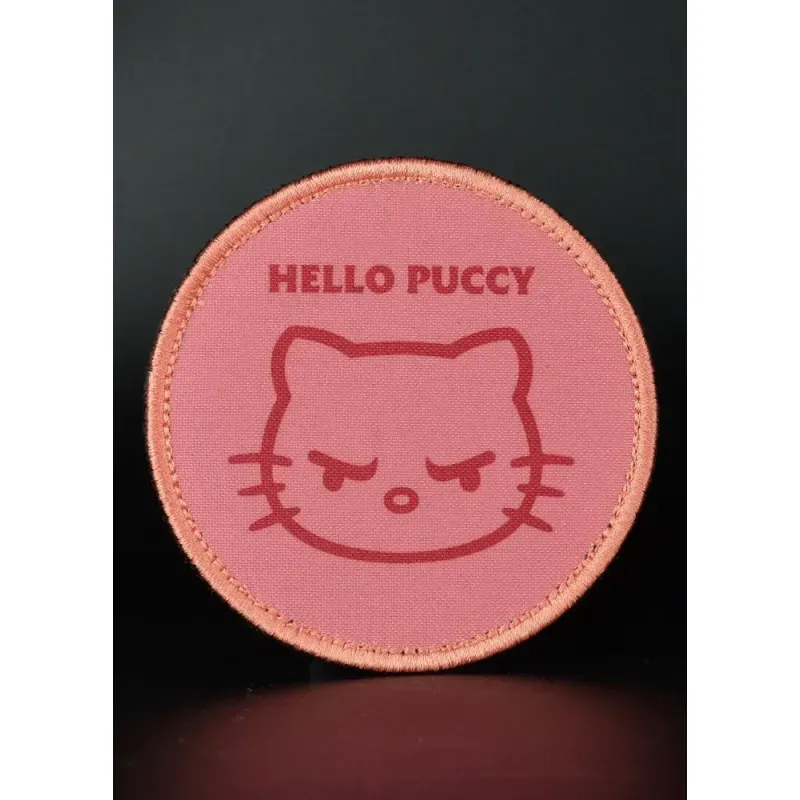 Нашивка, патч "Hello Puccy" тактическая с липучкой 
