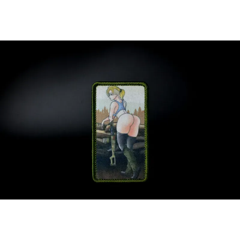 Нашивка, патч "Обратная сторона луны" тактическая с липучкой 