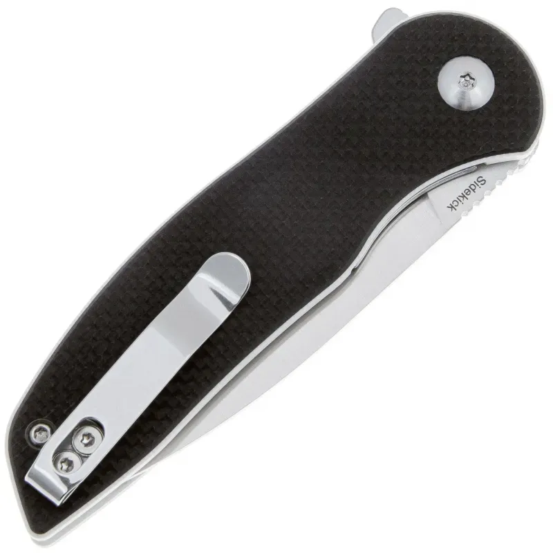 Складной нож Kizer Sidekick сталь 9Cr18MoV Satin, рукоять Black/White G10