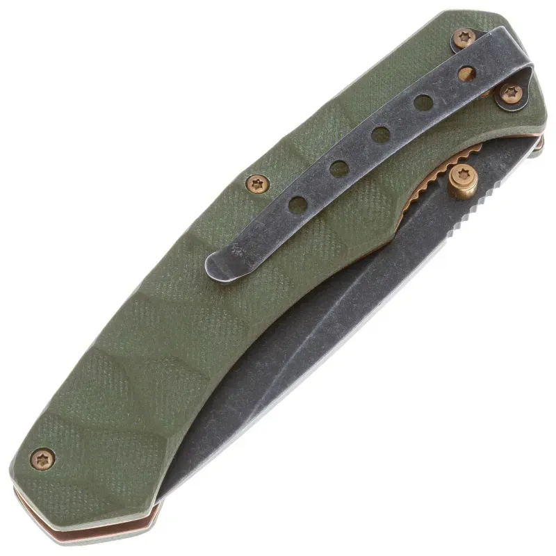 Складной нож Boker Magnum Iguanodon сталь 440A, рукоять Green G10