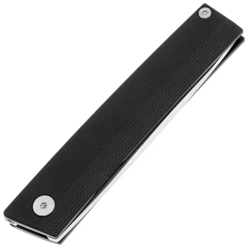 Складной нож SRM Gent satin/stonewash сталь 10Cr15CoMoV, рукоять Black G10