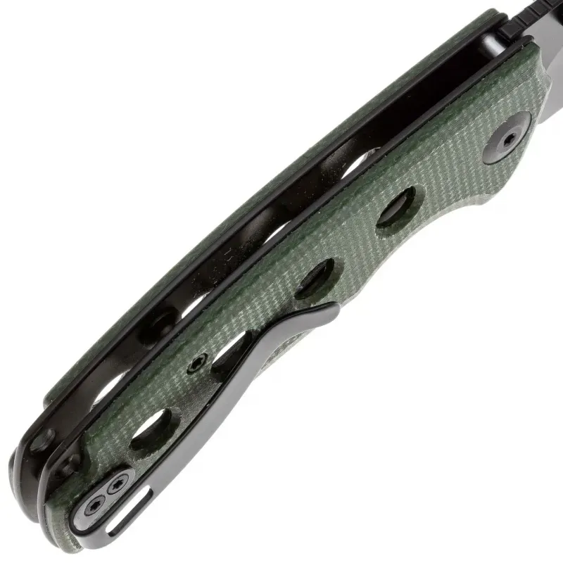 Складной нож Sencut Excalis black сталь 9Cr18MoV, рукоять Green Canvas Micarta