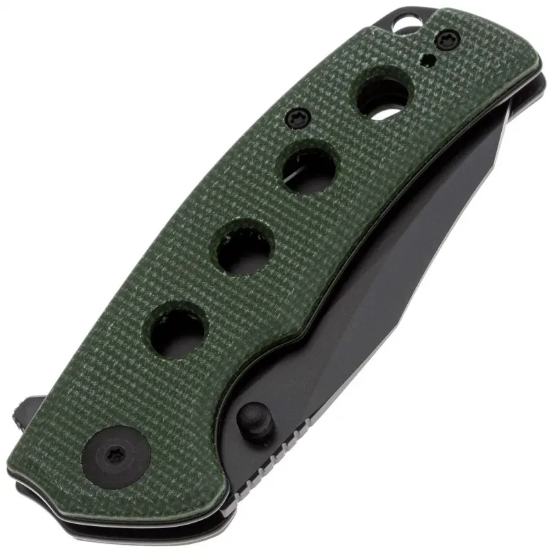 Складной нож Sencut Excalis black сталь 9Cr18MoV, рукоять Green Canvas Micarta