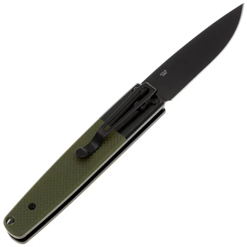 Складной нож Ganzo G721B-GR black cталь 440C, рукоять Green G10