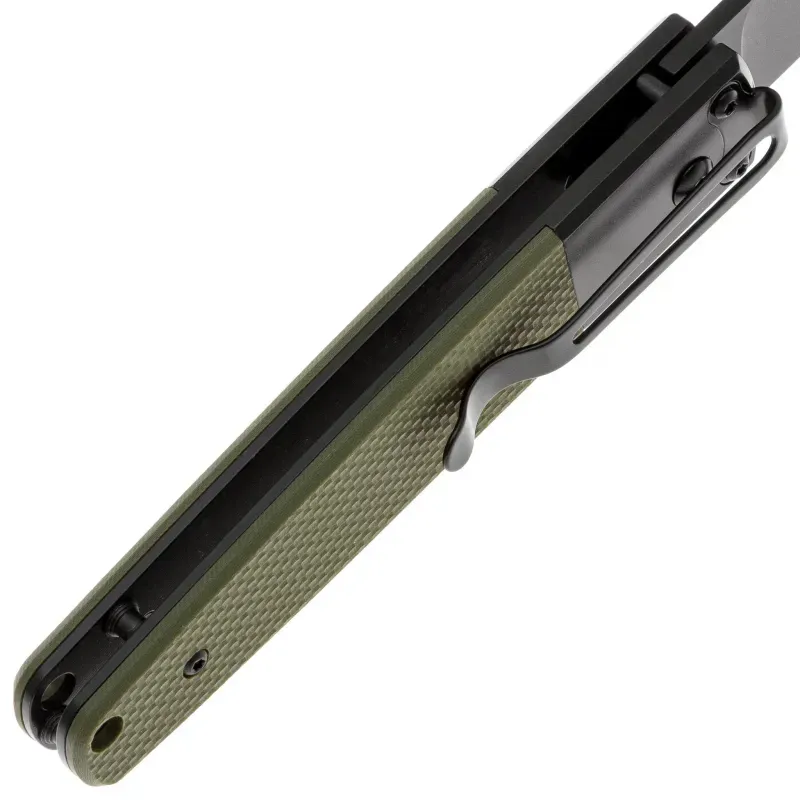 Складной нож Ganzo G721B-GR black cталь 440C, рукоять Green G10