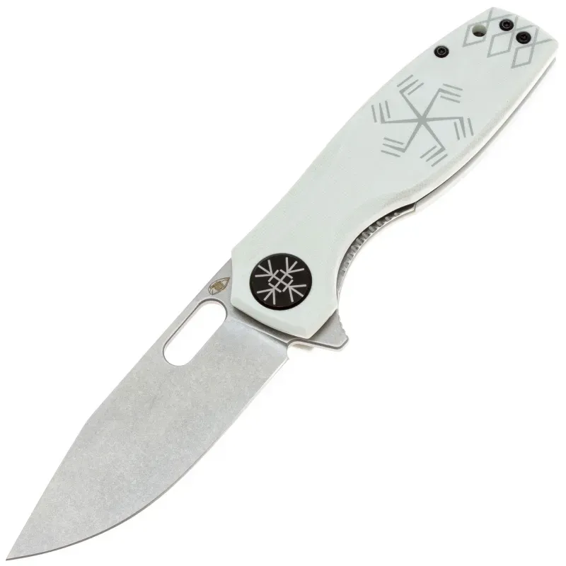 Складной нож Reptilian Тобол-03 сталь D2, рукоять White G10