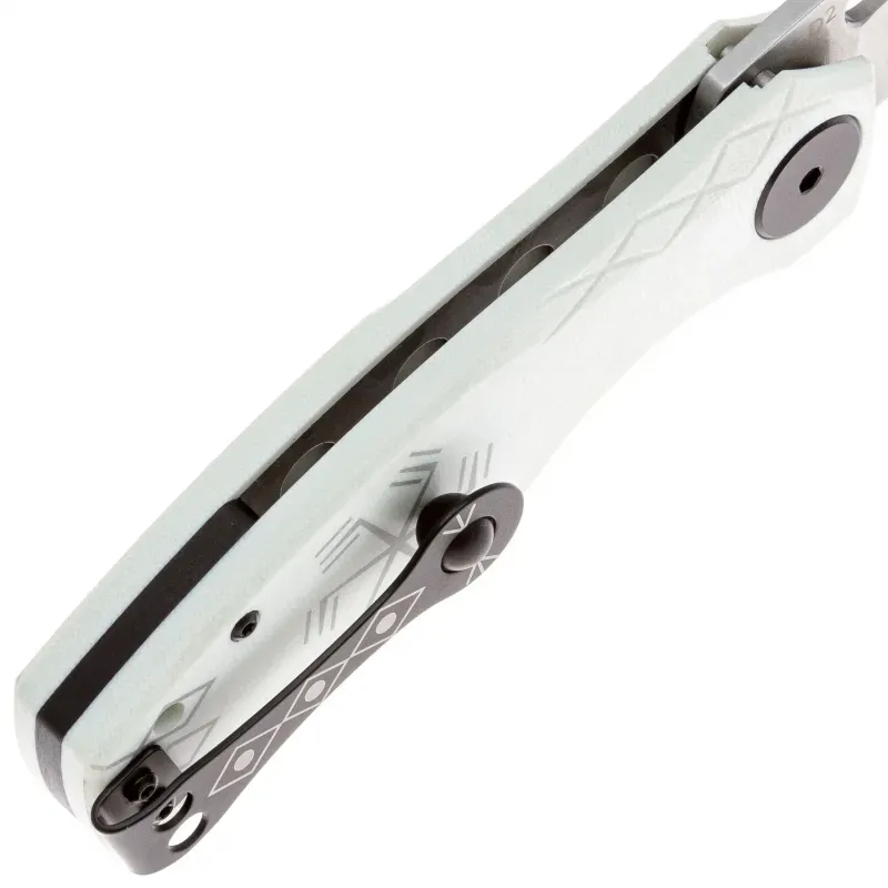 Складной нож Reptilian Тобол-03 сталь D2, рукоять White G10