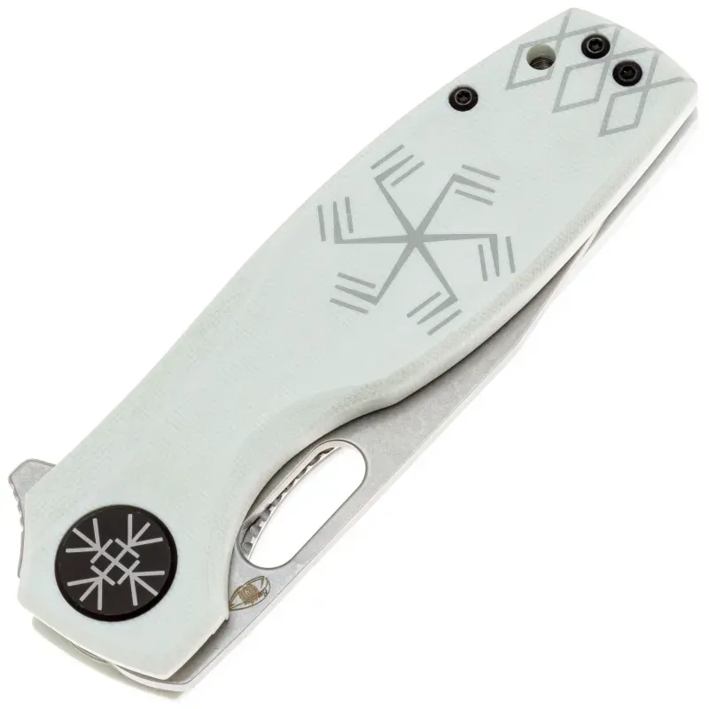 Складной нож Reptilian Тобол-03 сталь D2, рукоять White G10