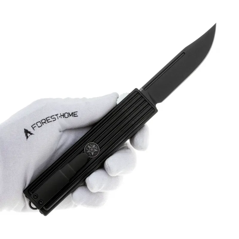 Автоматический нож Steelclaw TT-2 Black сталь D2, рукоять G10/алюминий