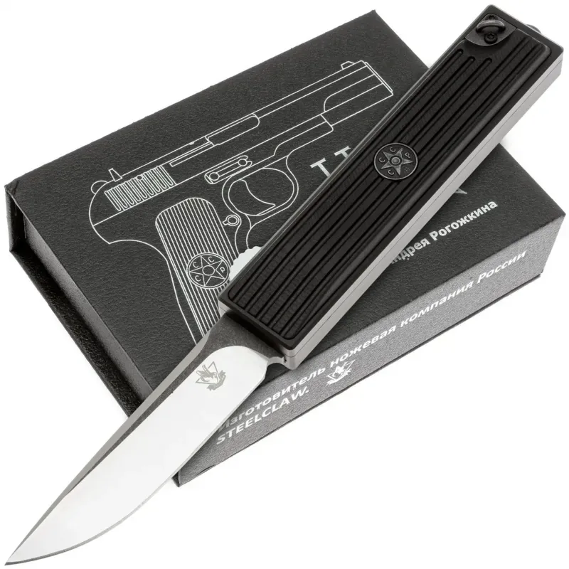 Автоматический нож Steelclaw TT-3 сталь D2, рукоять G10/алюминий