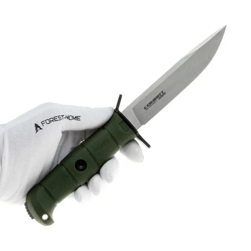 Тактический нож Kizlyar Supreme Combat Stonweash сталь AUS-10Co, рукоять Olive Kraton