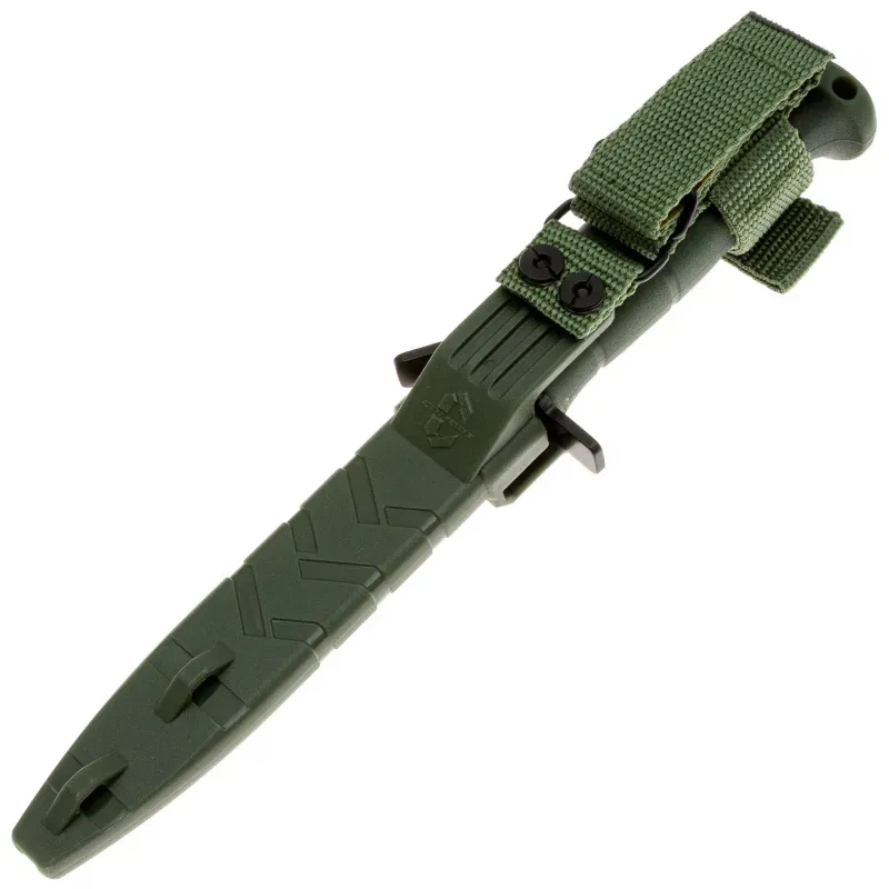 Тактический нож Kizlyar Supreme Combat Stonweash сталь AUS-10Co, рукоять Olive Kraton