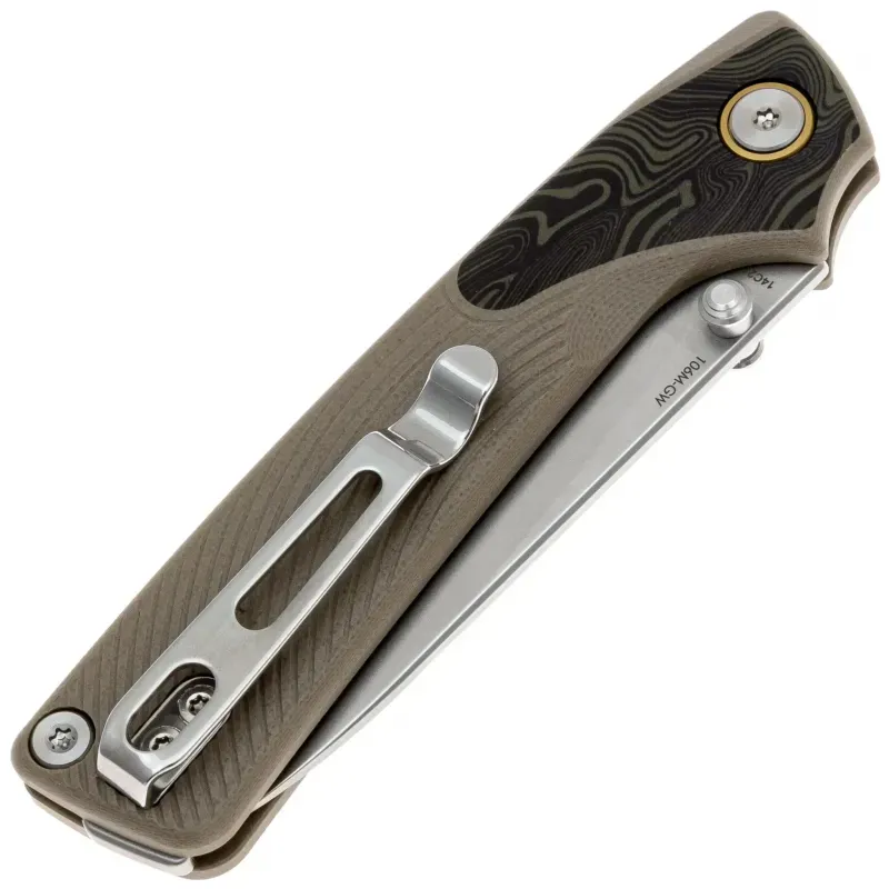 Складной нож SRM Dome beadblast сталь 14C28N, рукоять Desert G10/Gmascus