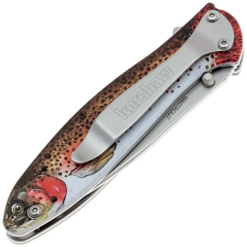 Складной нож Kershaw Leek Trout сталь 14C28N, рукоять Aluminium