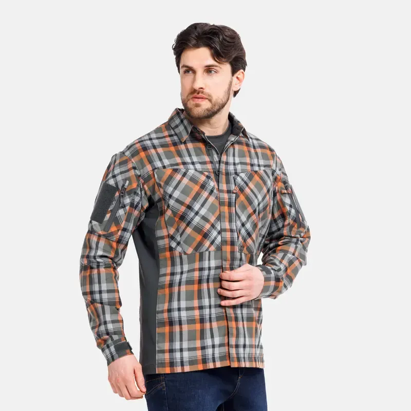 Рубашка Mont Blanc APEX, цвет Olive Plaid