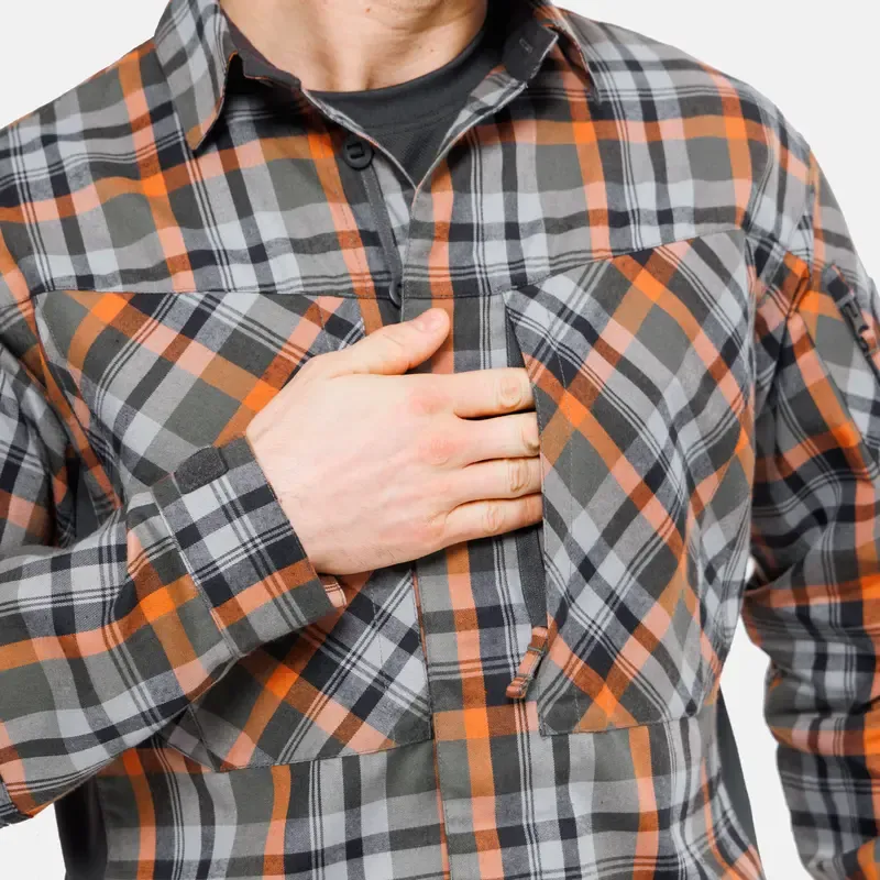 Рубашка Mont Blanc APEX, цвет Olive Plaid