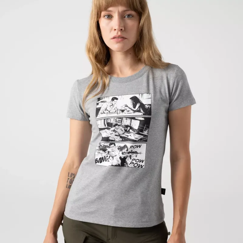 Женская облегающая футболка (для повседневной носки) (Women's T-shirt Slim (Combat date))