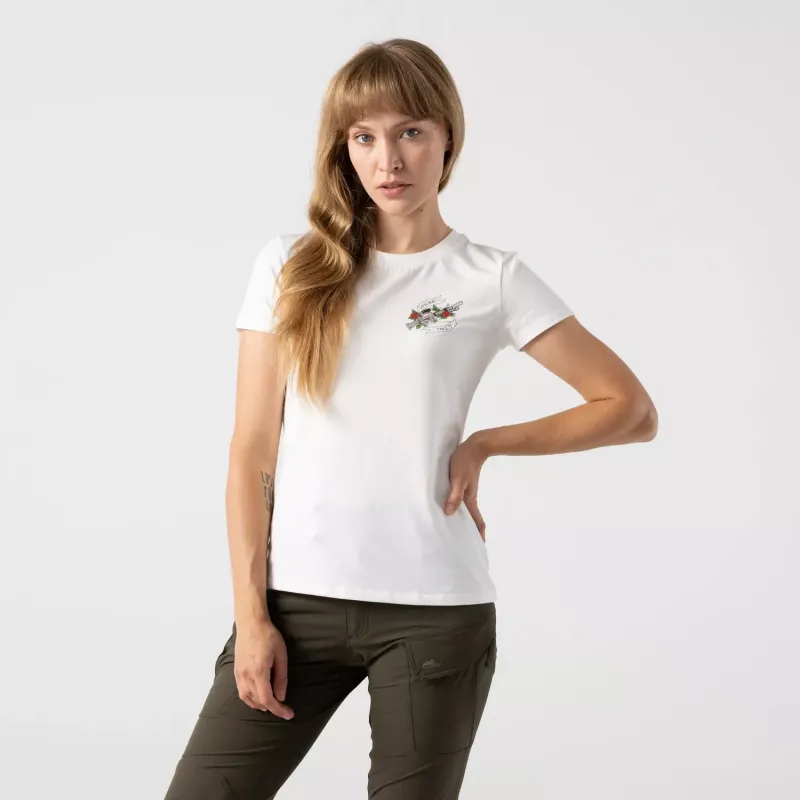 Женская облегающая футболка (Приходите и забирайте) (Women's T-shirt Slim (Come and take it))