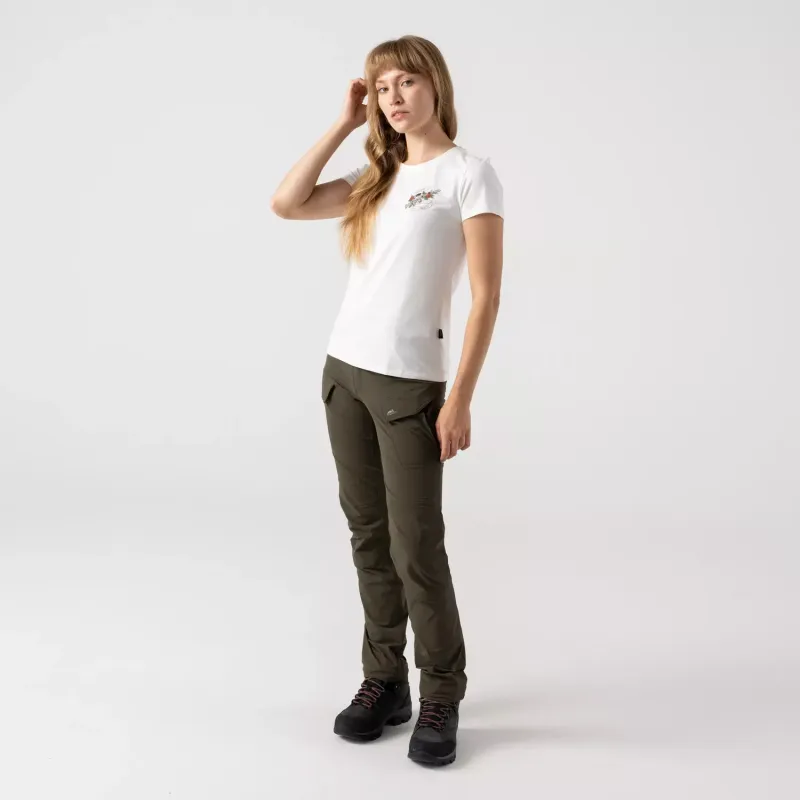 Женская облегающая футболка (Приходите и забирайте) (Women's T-shirt Slim (Come and take it))