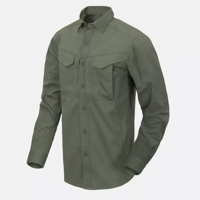 Рубашка тактическая Helikon-Tex Defender Mk2 с длинным рукавом, поликоттон рипстоп