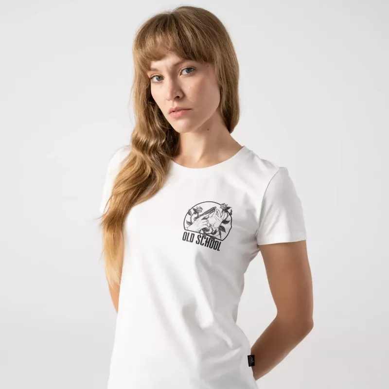 Женская облегающая футболка (в классическом стиле) (Women's T-shirt Slim (Old school))