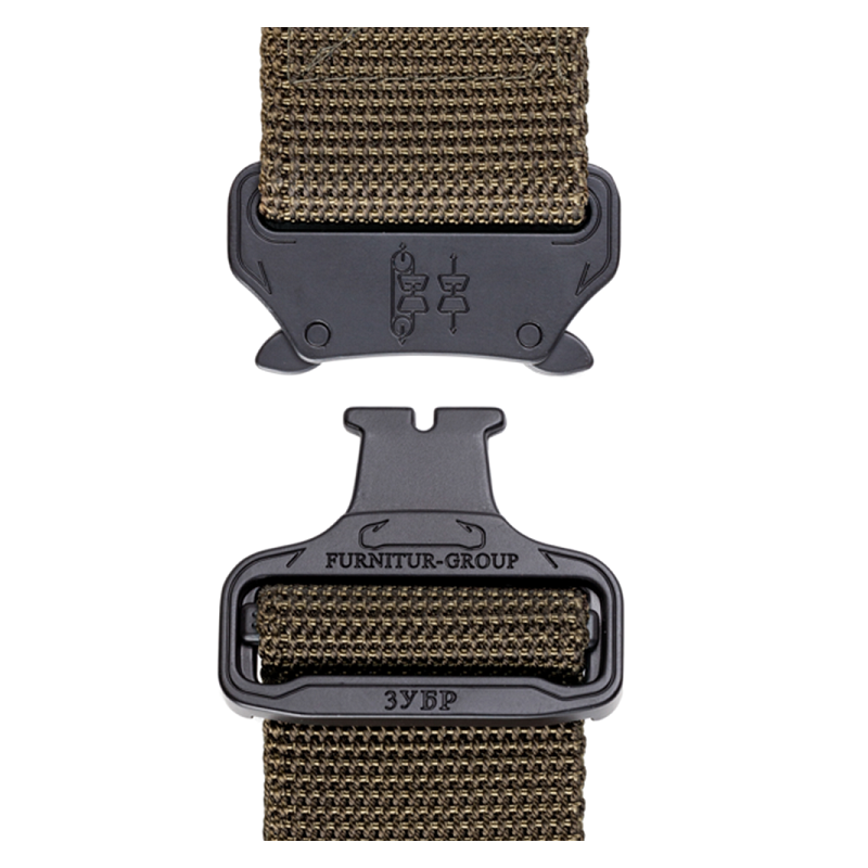 Ремень тактический Зубр FG Black 120/38 Э (Полиамид+латекс/Олива)