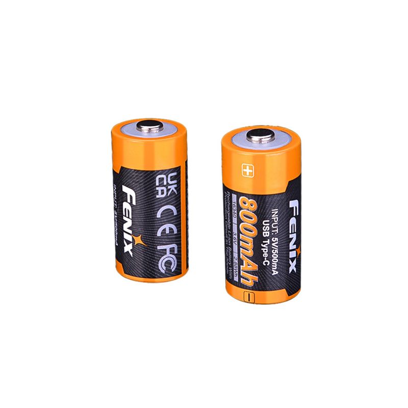 Аккумулятор Fenix 16340 ARB-L16-800UP 800mAh Li-ion с разъемом для USB