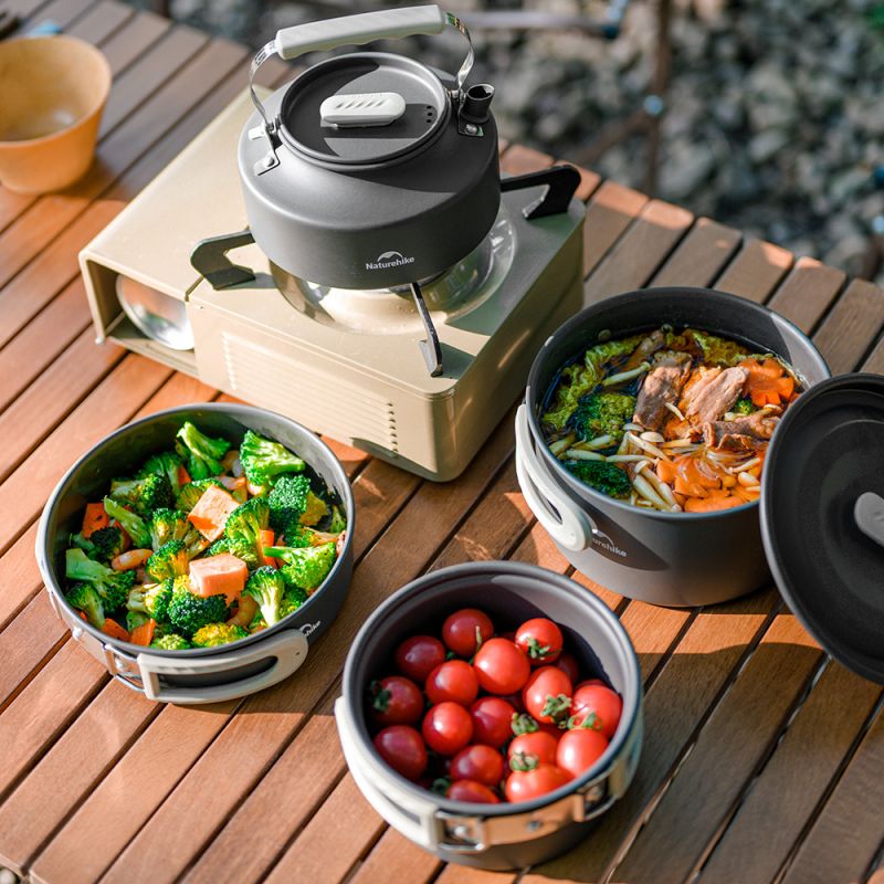 Чайник туристический Naturehike CNK2450CF010 0.8л серый