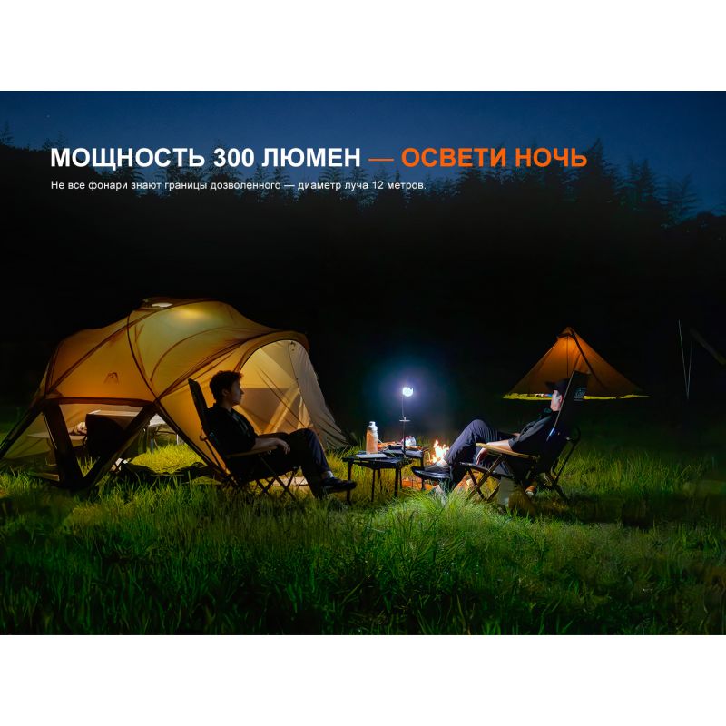 Фонарь Fenix кемпинговый CL20R V2.0 зеленый 300 люмен