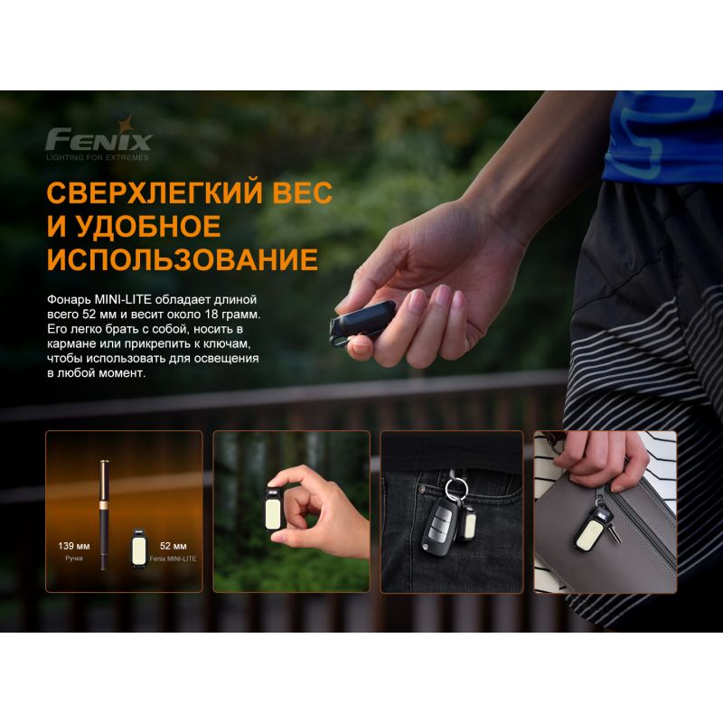 Фонарь Fenix MINI-LITE 150 люмен